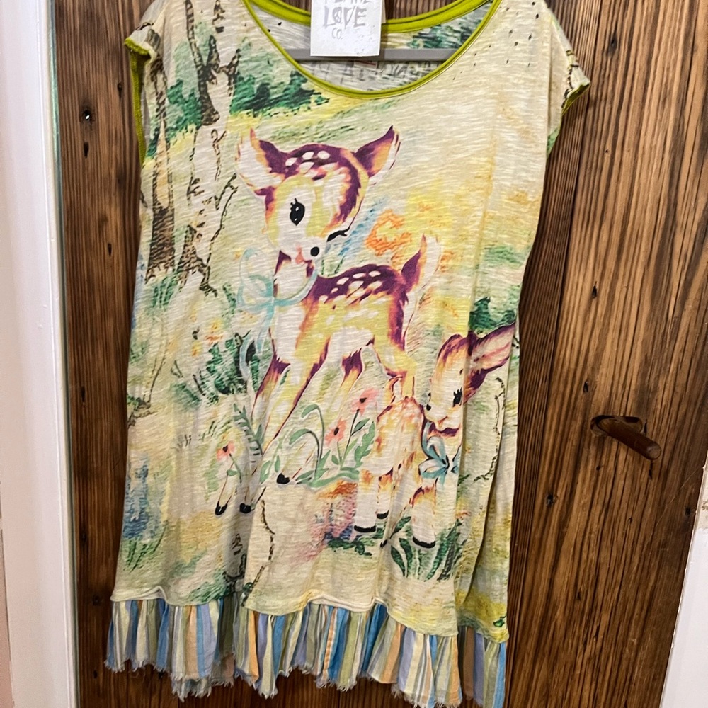 Magnolia Pearl Dama Dama Viggo made into a dress!!! Deer Print Mini Dress